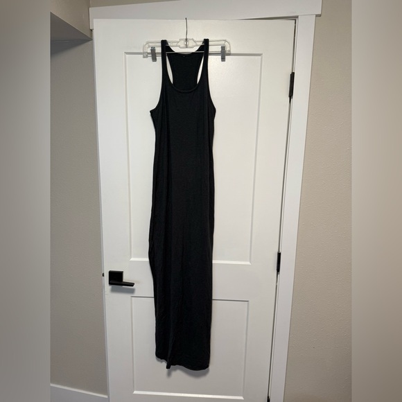 Lululemon Refresh Maxi Dress II Heathered Black Size 4 - Picture 4 of 6